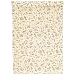 Tafellopers*DILLE & KAMILLE Tafelloper lang, GOTS bio-katoen, kerstgroen, 45 x 260 cm