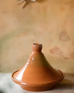 Ovenschalen*DILLE & KAMILLE Tajine, rood aardewerk, 4-6 personen, Ø 29 cm