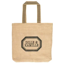Canvas Tassen*DILLE & KAMILLE Tas, , jute met hengsel, 44 x 8 x 44 cm