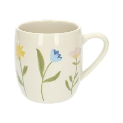 Serviessets|Bekers En Mokken*DILLE & KAMILLE Theemok, steengoed, wilde bloemen, Ø 9,5 cm