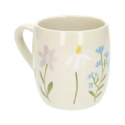 Serviessets|Bekers En Mokken*DILLE & KAMILLE Theemok, steengoed, wilde bloemen, Ø 9,5 cm