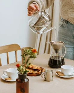 Pannen Vol Smaak|Theepotten*DILLE & KAMILLE Theepot met theezeefje, recht, glas, 1.1 l