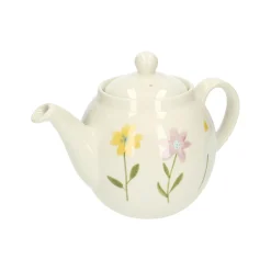 Theepotten|Serviessets*DILLE & KAMILLE Theepot, steengoed, wilde bloemen, 1,3 liter