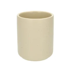 Badkameraccessoires*DILLE & KAMILLE Toiletborstelhouder, keramiek, beige spikkel