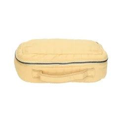 Toilettassen*DILLE & KAMILLE Toilettas groot, biologisch katoen, geel, 26 x 16 x 10 cm geel