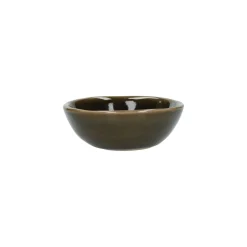 Schalen*DILLE & KAMILLE Uitlekbakje, steengoed, donkergroen, Ø9 X 3 cm