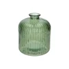 Herfst Decoratie|Vazen*DILLE & KAMILLE Vaas, groen glas, geribbeld, 18 cm