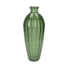 Vazen*DILLE & KAMILLE Vaas, groen glas, geribbeld, h 28 x ø 12 cm