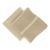 Schotelvodden*DILLE & KAMILLE Vaatdoekjes, gebreid katoen, zand, 2 stuks, 25 x 25 cm