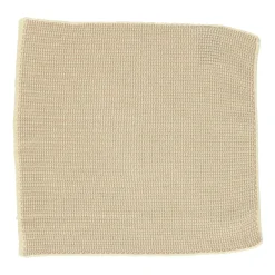 Schotelvodden*DILLE & KAMILLE Vaatdoekjes, gebreid katoen, zand, 2 stuks, 25 x 25 cm