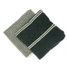 Schotelvodden*DILLE & KAMILLE Vaatdoekjes, gebreid katoen, donkergrijs, 2 stuks, set 2, 25 x 25 cm