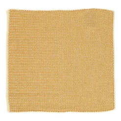 Schotelvodden*DILLE & KAMILLE Vaatdoekjes, gebreid katoen, okergeel, 2 stuks, 25 x 25 cm