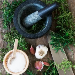 Oosters Koken|Vijzels*DILLE & KAMILLE Vijzel, zwart graniet, Ø 13 cm
