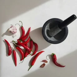 Oosters Koken|Vijzels*DILLE & KAMILLE Vijzel, zwart graniet, Ø 13 cm