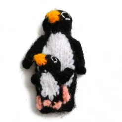 Speelgoed Voor 3 Jaar|Speelgoed Voor 1 Jaar*DILLE & KAMILLE Vingerpopje pinguïn met jong