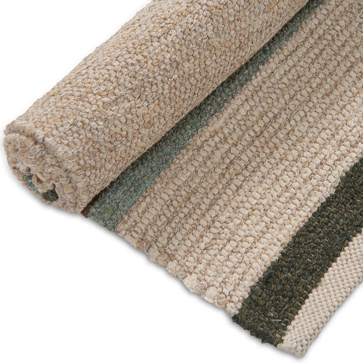 Tapijten*DILLE & KAMILLE Vloerkleed, gerecycled katoen, streep multicolor, 70 x 150 cm