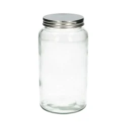 Voorraadpotten*DILLE & KAMILLE Voorraadpot, glas en metaal, 780 ml