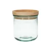Voorraadpotten*DILLE & KAMILLE Voorraadpot met bamboe deksel, gerecycled glas, 350 ml