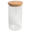 Voorraadpotten*DILLE & KAMILLE Voorraadpot met bamboe deksel, glas, 1 l