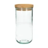 Voorraadpotten*DILLE & KAMILLE Voorraadpot met bamboe deksel, gerecycled glas, 820 ml