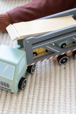 Speelgoed Voor 2 Jaar|Speelgoed Voor 1 Jaar*DILLE & KAMILLE Vrachtwagen met oplegger, hout