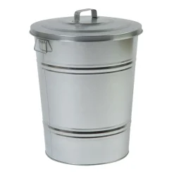 Vuilnisemmers*DILLE & KAMILLE Vuilnisemmer taps, zink, 75 l