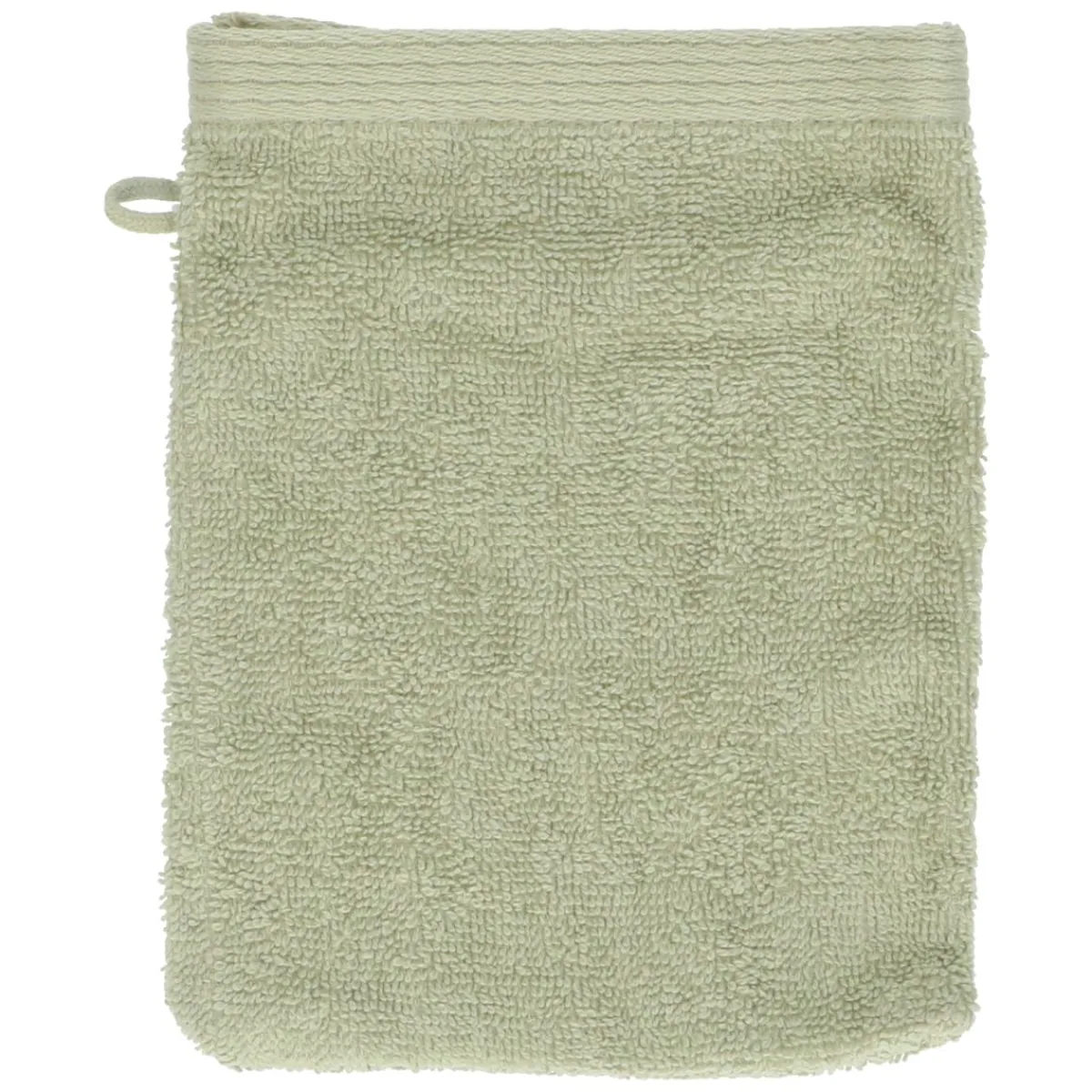 Washandjes*DILLE & KAMILLE Washandje, Recycled katoen, Lichtgroen, 15 x 21 cm