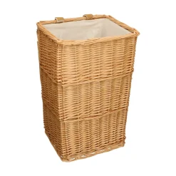 Badkameraccessoires|Wasmanden*DILLE & KAMILLE Wasmand recht, wilgenteen, met voering, middel