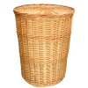 Badkameraccessoires|Wasmanden*DILLE & KAMILLE Wasmand rond, wilgenteen, met voering, groot