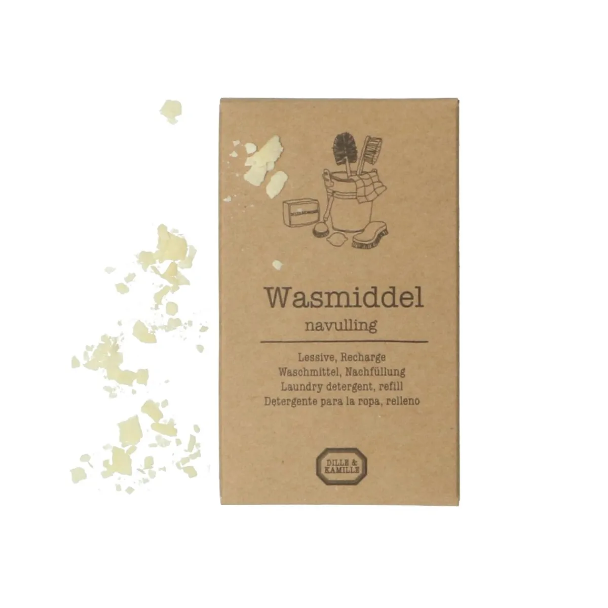 Schoonmaakmiddelen*DILLE & KAMILLE Wasmiddel om zelf aan te lengen, navulling, 50 gram