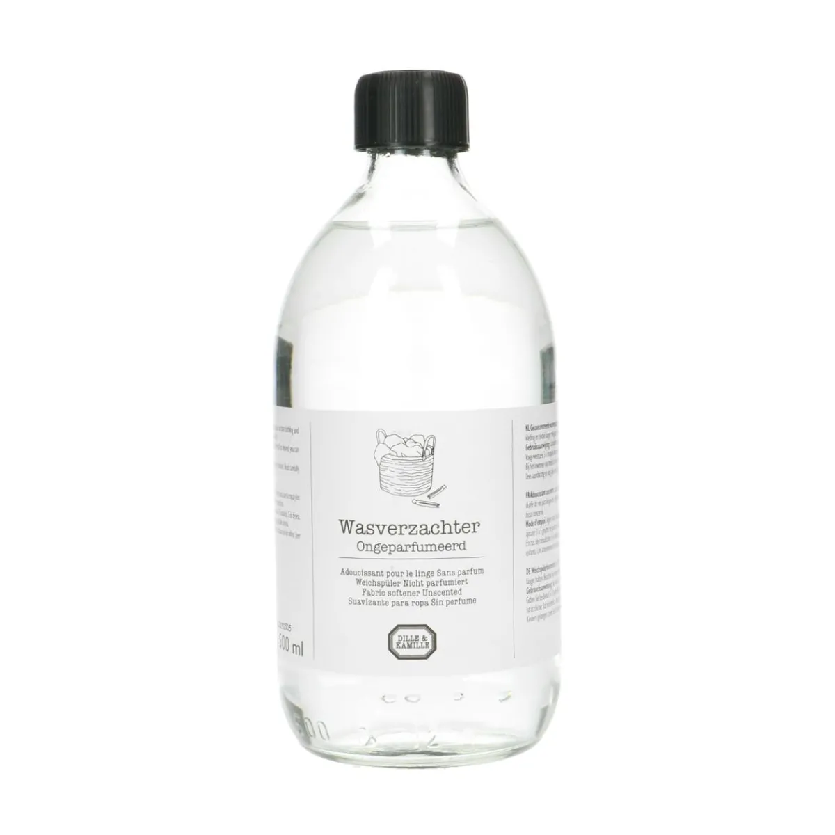 Schoonmaakmiddelen*DILLE & KAMILLE Wasverzachter, ongeparfumeerd, 500 ml