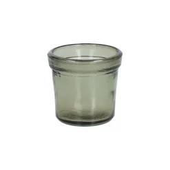 Theelichthouders*DILLE & KAMILLE Waxinelichthouder, gerecycled glas, groen, Ø7 cm