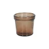 Theelichthouders*DILLE & KAMILLE Waxinelichthouder, gerecycled glas, bruin, Ø7 cm