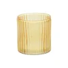 Warm Wonen|Herfst Decoratie*DILLE & KAMILLE Waxinelichthouder, geribbeld glas, Ø6 X 7 cm