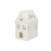 Porseleinen Huisjes|Theelichthouders*DILLE & KAMILLE Waxinelichthouder, porselein, huisje met ster, 14 cm