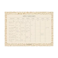 Tinten En Texturen|Kalenders & Planners*DILLE & KAMILLE Weekplanner 'Good habits', decoratief, A5