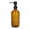 Zeeppompjes En Navulling|Badkameraccessoires*DILLE & KAMILLE Zeeppomp, bruin glas, 500 ml