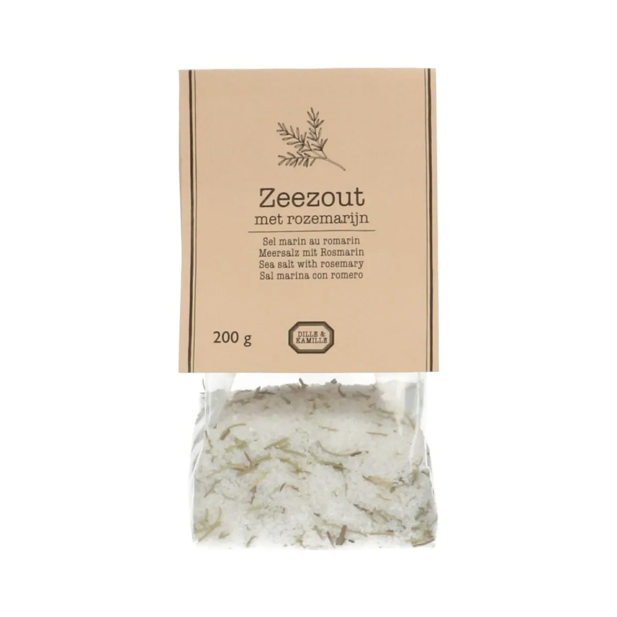 Zout*DILLE & KAMILLE Zeezout met rozemarijn, 200 g