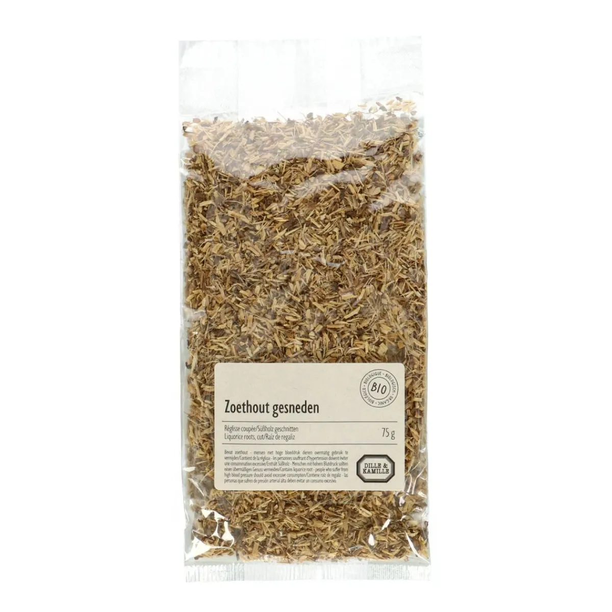 Thee*DILLE & KAMILLE Zoethout, stukjes, biologisch, 75 g